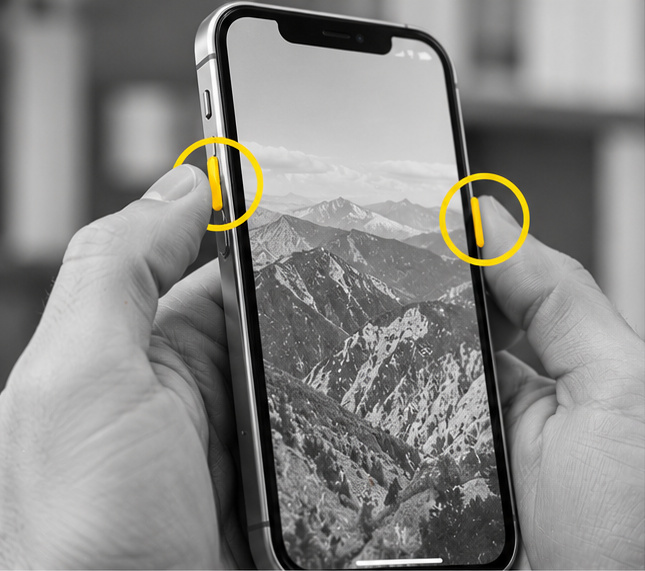 Capture d'écran sur un téléphone