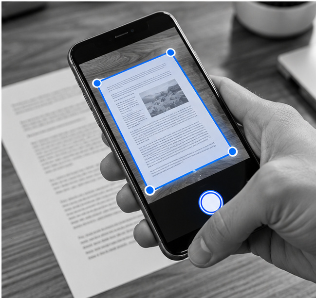 Document scanné avec un téléphone
