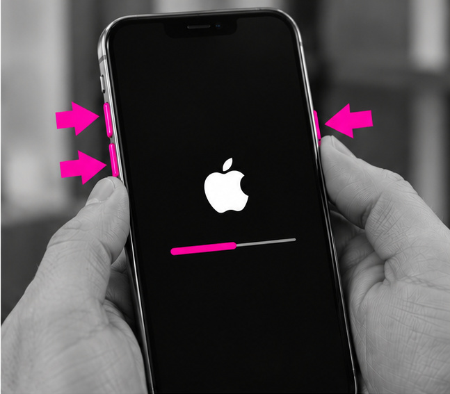 Téléphone bloqué nécessitant un redémarrage