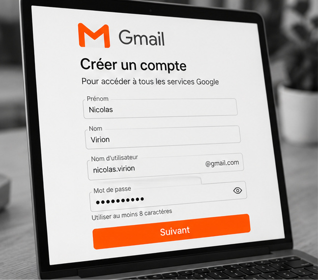 Création d'une adresse e-mail