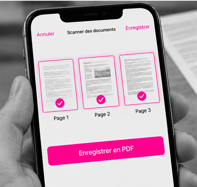 Plusieurs pages réunies dans un fichier PDF